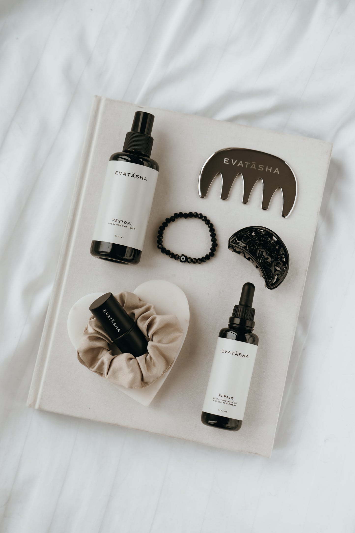 Stainless Steel Gua Sha & Hair Renewal Bundle