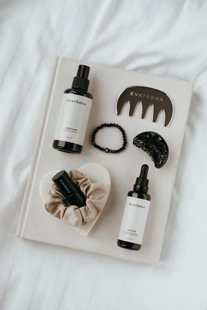 Stainless Steel Gua Sha & Hair Renewal Bundle
